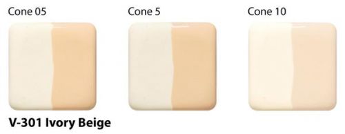 AMACO Velvet Underglaze V-301 - Ivory Beige - 1 pint